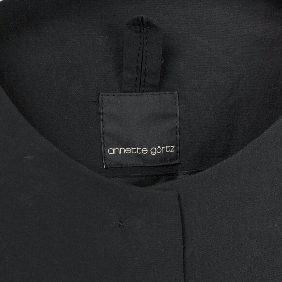 Annette Gortz SS/20 Evox Nero Cotton Snap-Off Jacket *MISSING SLEEVE ATTACHMENTS - Picture 10 of 13